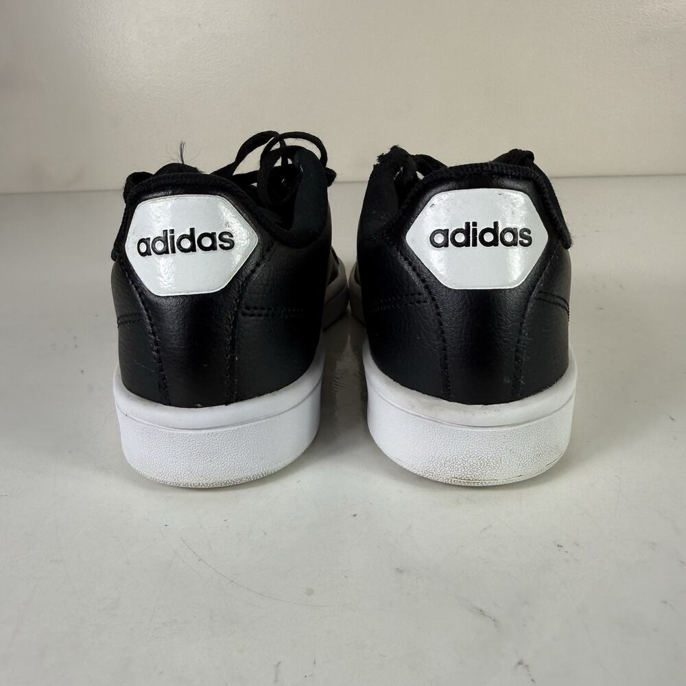 Adidas Cloudfoam Advantage Black/White Low Top Lace-Up Sneakers Size 6.5 - Picture 4 of 7